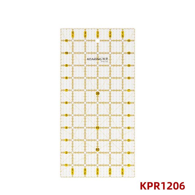Régua de Corte Kearing Acrylicos para Quilting com Grade e Tecido Transparente - Ferramenta Ideal para Alfaiates e Artesanato de Patchwork