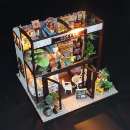 Handmade 3D puzzle modelo casa de bonecas para crianças, casa pequena, brinquedos DIY para meninas, adolescentes, adultos como presentes de aniversário - Image 6