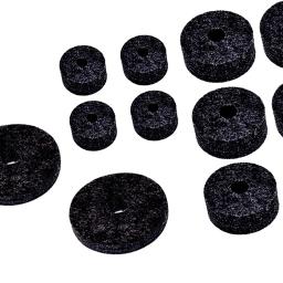 Cymbal Stand sentiu disco, percussão instrumento feltros almofadas, acessórios, 12 pcs - Image 5