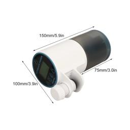 Alimentador automático de peixes com temporização, inteligente Aquarium Food Dispenser, silencioso, impermeável, elétrico, automático, 200ml - Image 6