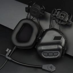 Equipamento de proteção pesado Paintball Conjuntos de capacete tático Equipamento ao ar livre, Headset militar, Binóculos e óculos, Conjunto completo - Image 4