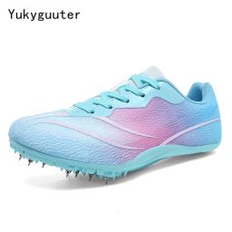 Tênis de pista para homens e mulheres, tênis Spikes, atleta, corrida, treinamento, leve, partida de corrida, sapatos esportivos Spike, plus size, 35-45 - Image 2