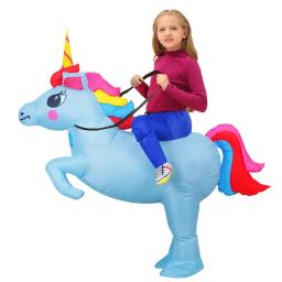 Fantasias infláveis de dinossauro e unicórnio para crianças e adultos, mascote animal, traje de cosplay anime, festa de Halloween, Purim, criança, novo - Image 4