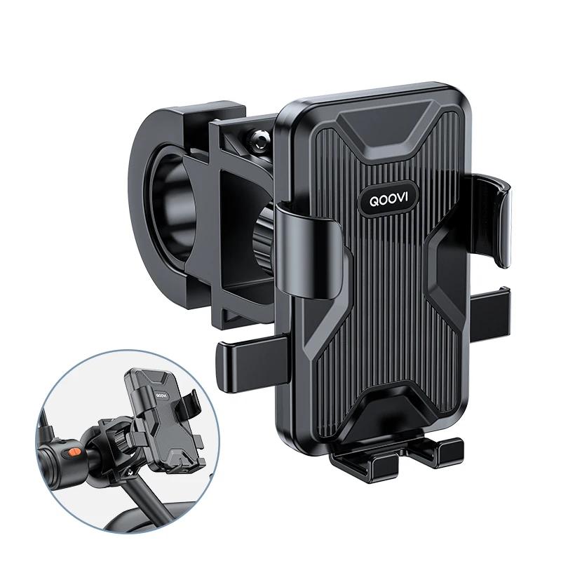 QOOVI-Suporte para Celular Bicicleta, Suporte de Bicicleta, GPS Mount, Suporte à Prova de Choque para iPhone 14 Pro, Samsung, Xiaomi - Image 1