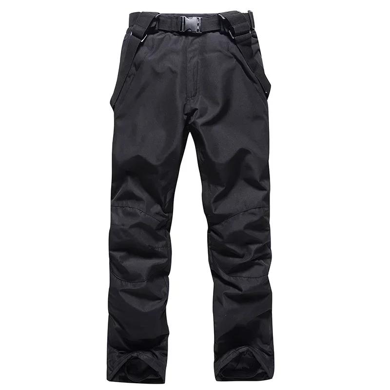 Novo inverno térmico esqui para baixo jaqueta terno de esqui dos homens snowboard babadores calças conjunto quente masculino snowmobile roupas para usar macacão - Image 1