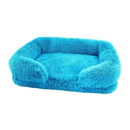 Ortopédica Faux Fur Memória Espuma Lounger, Cozy cama do cão de pelúcia, camas quadradas, Quente Almofada Pet, Fofo com Remover Tampa, lavável - Image 6