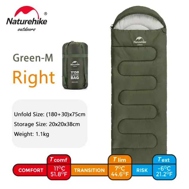 Saco de Dormir Ultraleve Naturehike à Prova D'Água para Verão e Aventura ao Ar Livre