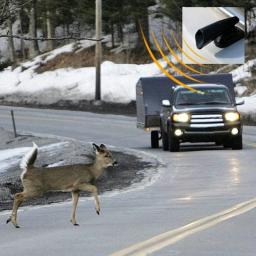 2 peças repelente de apito de animal alerta veados apitos ultrassônicos alarme sonoro de segurança D7YA - Image 4
