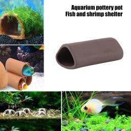 Ninho de aquário cerâmico para peixes e reprodução de camarão, material areia roxa, vários estilos, 90 caracteres - Image 5