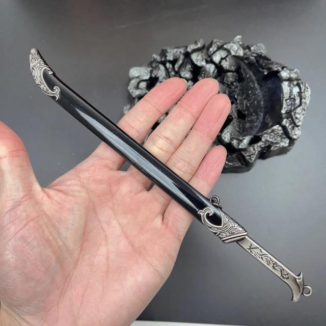 Réplica da Espada de Thranduil - 22cm em Liga de Zinco, Não Afiada, com Bainha, Perfeita para Coleção, Presente ou Decoração