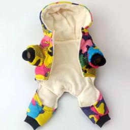 Roupa para animais de estimação pequeno, casaco quente de inverno para cachorro, à prova de vento, traje de neve para cães pequenos, gatos, roupa camuflada, jaqueta de cachorro - Image 5
