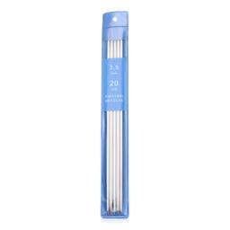 Agulhas de tricô retas de aço inoxidável, Crochet Hook, DIY Sweater Weave Knitting Tools, Acessórios de costura, 20cm, 5Pcs por conjunto - Image 6