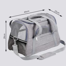 Portátil sair cão de estimação gato bolsa simples ombro straddle pet transportadora dobrável respirável transparente gato e cão saco - Image 5