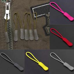 Colorido Zipper Pull para roupas, corda Zip, Slider Cord, Fastener Strap, fechamentos para sacos, carteira, acessórios de costura, retrosaria, 10PCs - Image 4