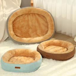 Canil lavável quadrado de pelúcia para animais de estimação, sofá-cama, almofada, removível, espessado, impermeável, grande, médio, pequeno, gato, cachorro - Image 3