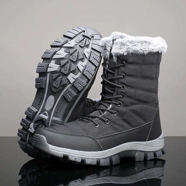 Botas de Neve Masculinas e Femininas de Inverno Quente Antiderrapante Tamanho 36-48
