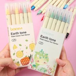 Canetas Marcadoras de Ponta Dupla, Escova para Aquarela e Fineliner, Canetas para Arte, Esboços, Caligrafia, Diários, Desenho, Colorir, 30 Cores - Image 5