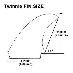 Fiberglass Twin Fins para SUP Surf e Prancha, Twinnie Fins, Fibra de vidro, Power Fins, GFK, 2 PCs por conjunto - Image 6