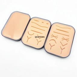 Reutilizável Silicone Sutura Training Pad Sutura Training Pad Modelo de pele traumática humana Modelo de ensino - Image 2