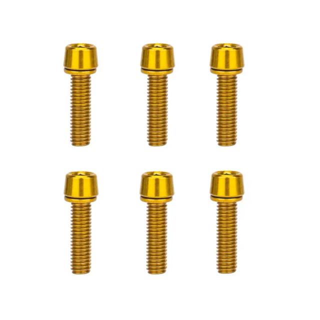 Parafusos de Aço Inoxidável M5 x 18mm para Bicicleta - Conjunto com 6 Peças para Guiador e Riser