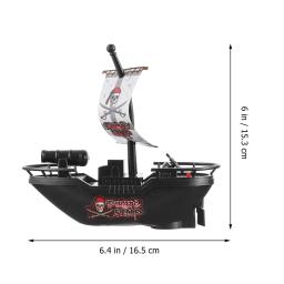 Navio pirata elétrico para crianças, brinquedos de banho do bebê, barco de piscina, veleiro, flutuador, natação infantil brinquedos educativos, 2 pcs - Image 3