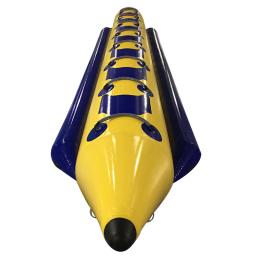Barco inflável do esqui aquático da banana para o arrendamento, encerado comercial resistente, PVC, 8 cavaleiro - Image 4