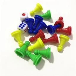Damas De Xadrez De Plástico Para Jogos, Xadrez E Dice Componentes, Marcadores De Mesa, 16 PCs, 2.5*1.6cm, 2 PCs - Image 2