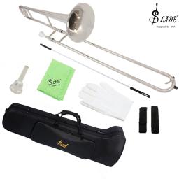 Bb Alto saxofone banhado a prata com caixa, instrumento de bronze profissional, trombone plana B, acessórios para instrumentos musicais - Image 1