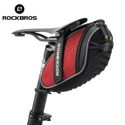 Rockbros saco de bicicleta 3d casca à prova chuva sela saco reflexivo bicicleta à prova choque ciclismo traseiro selim saco mtb acessórios da bicicleta - Image 1