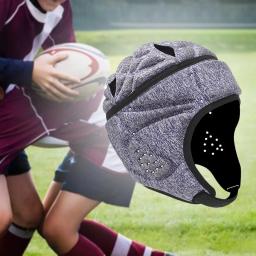 Capacete de Rugby Respirável Anti-Colisão para Crianças, Equipamento de Proteção, Chapelaria para Futebol, Crianças Jogando, Lançador, Treinamento, Juventude - Image 5