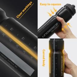 Garrafa esportiva garrafa de água de hóquei 1000ml luvas de hóquei sem bpa garrafas de lacrosse de futebol equipamentos esportivos - Image 3