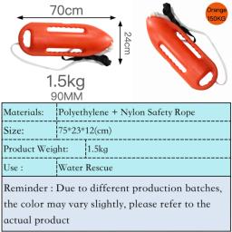 Flutuante Boat Rescue Boy com cinto ajustável, adequado para águas abertas, Treinamento de natação segura, 150N - Image 6