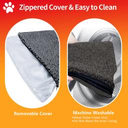 Tapete auto-aquecido para animais de estimação, Colchão quente para dormir, Tapete de cachorro lavável, Cat Self Heating Pad, Gato pequeno e médio, Tapete auto-aquecido, Inverno - Image 4