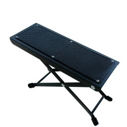 Apoio para os pés da guitarra, estribo do metal, preto, altura ajustável, antiderrapante, dobrável, apoio do pé, peças da guitarra, acessórios - Image 2