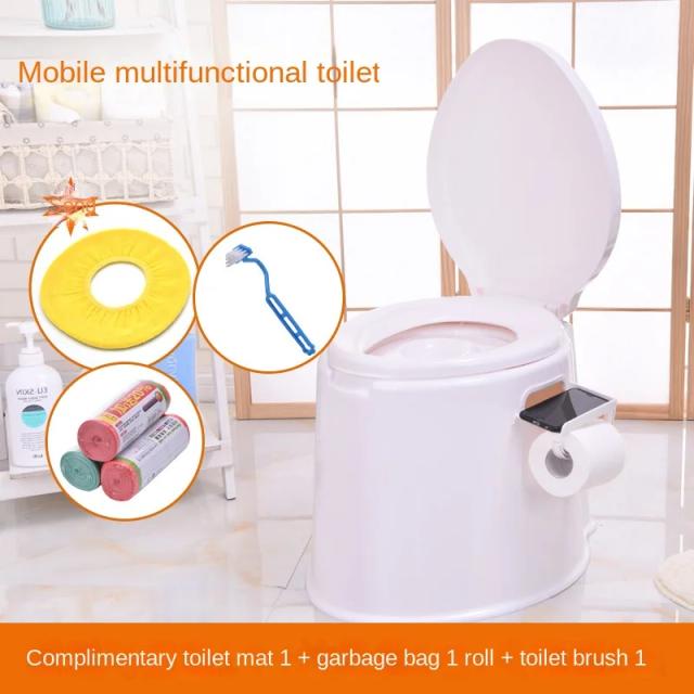 Vaso Sanitário Portátil Compacto para Viagens: Ideal para Acampamentos e Caminhadas com Balde e Tanque de Resíduos Leve