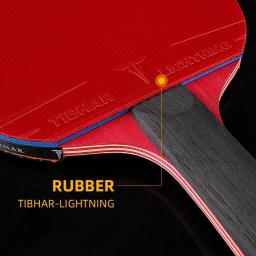 Tibhar raquete de tênis de mesa 9 estrelas 6 7 8 espinhas de borracha pegajosas em raquetes de ping pong lâmina de alta qualidade original tibhar raquete bat - Image 4