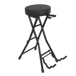 Dobrável Guitarra Stand Holder E Guitarra Assento com Almofada Acolchoada para Acústico Guitarra Baixo Elétrico Peças & Acessórios - Image 4