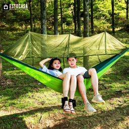Rede De Descanso Com Tela Mosquiteiro Confortável Camping - Image 4