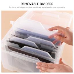 Folhas magnéticas fortes frente e verso, Envelopes De Armazenamento De Plástico, Caixa de armazenamento clara do ofício para armazenar Scrapbooking, Craft morre - Image 1