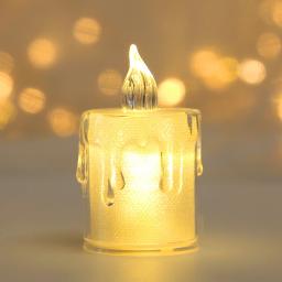 Vela LED eletrônica para decoração, festa de aniversário, celebração, romântico, atmosfera, Natal, ação de graças, Mini Night Light, 3PCs - Image 3