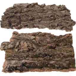 Réptil Terrário com Plataforma de Escalada para Animais de Estimação, Casca, Acessórios Fish Tank, Lagartixa, 2 Pcs - Image 1