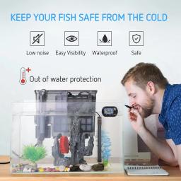 Haste de aquecimento de água ajustável para aquário e mergulho, aquecedor de aquário, Smart LED Temperature Display, 1200W - Image 5