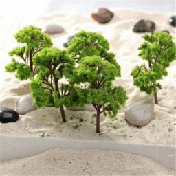 Árvores Modelo Miniatura para Construção Paisagem, Layout Cenário, Diorama Wargame, Acessórios Paisagem, 4cm, 10Pcs - Image 3