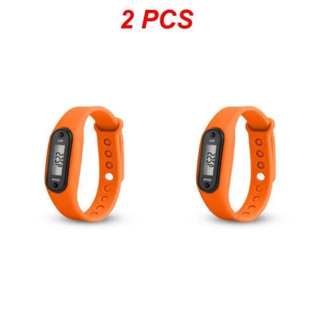 Relógio de Pulso Smart Pulseira com Display LCD: Monitor de Fitness, Contador de Passos, Pedômetro e Calorias - Pacote com 1 ou 2 unidades
