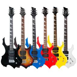 Irin guitarra elétrica 24 trastes 6 cordas corpo de bordo guitarra elétrica com saco alto-falante peças de guitarra necessárias acessórios - Image 1