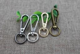 Prendedores de fecho lagosta giratório 20 pol. dourado prateado bronze chaveiro dividido chaveiro achados fechos para fazer chaveiros - Image 6