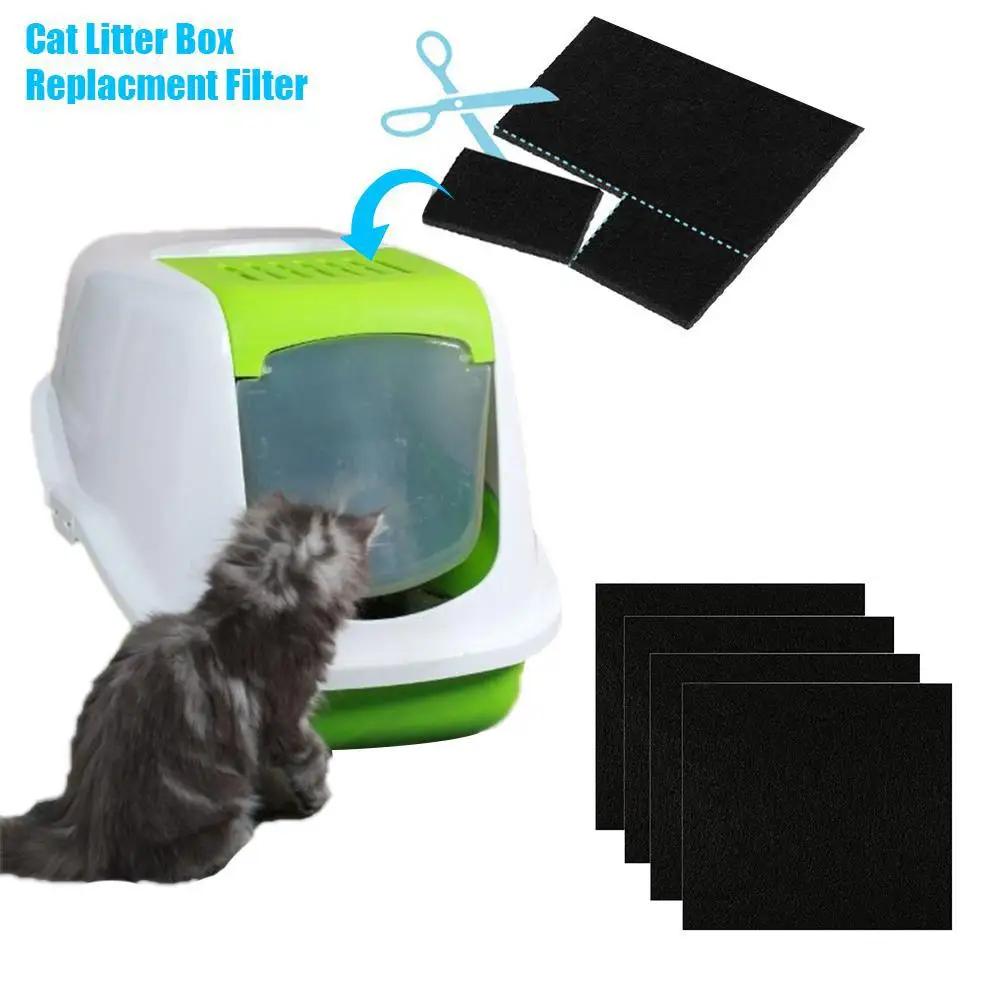 Filtro De Carvão Ativado Para Animais De Estimação, Algodão, Alta Adsorção, Caixas De Linheira De Gato, Filtro De Vaso Sanitário, Dropship, 3Pcs - Image 1