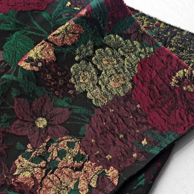 Tecido Brocado Jacquard Estilo Chinês Retro 150cm Largura