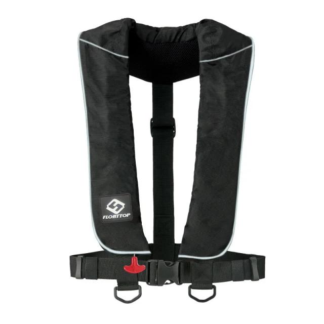 Colete Salva-Vidas Adulto Inflável Floattop: Automático e Manual para Natação, Canoagem e Pesca com Flutuabilidade de 150N