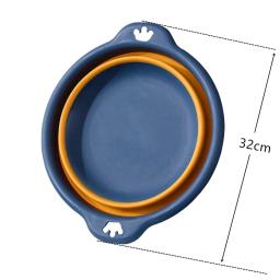 Bacia de lavanderia dobrável portátil de plástico viagem dobrável lavatório seguro durável dobrável lavatório banheiro suprimentos domésticos - Image 6